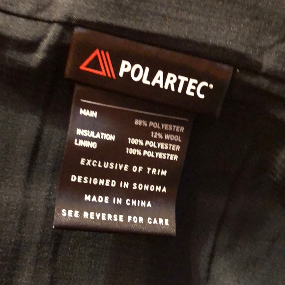 NWOT Men’s navy jacket - w/ POLARTEC Sz L - Picture 5 of 6